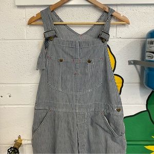 Vintage Blue White Pinstripe Overalls